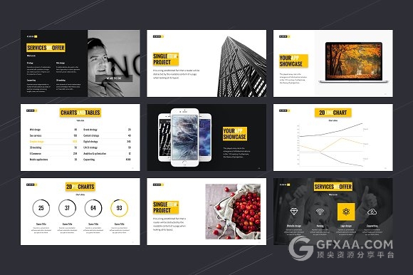 企业商务团队介绍通用PPT模板 - 顶尖PPT