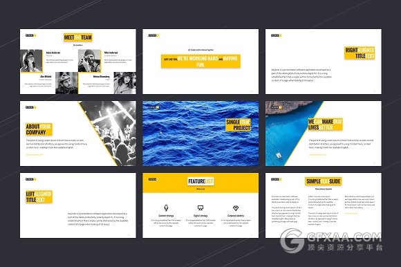 企业商务团队介绍通用PPT模板 - 顶尖PPT
