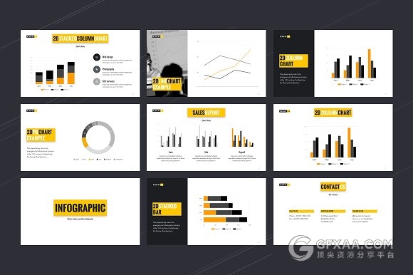 企业商务团队介绍通用PPT模板 - 顶尖PPT