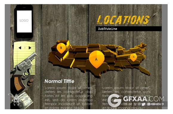 复古木纹背景风格PPT模板 - 顶尖PPT