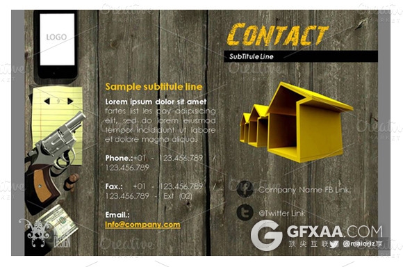 复古木纹背景风格PPT模板 - 顶尖PPT