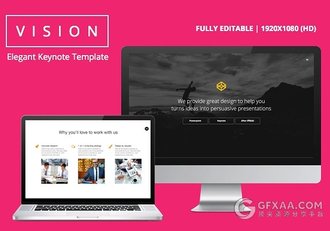 白蓝配色简约时尚精美切换动画Keynote模板 - 顶尖PPT