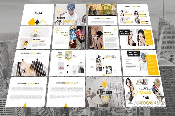 60页极简创意杂志排版PPT模板 - 顶尖PPT