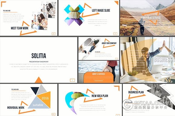 50页简约时尚风格Keynote模板 - 顶尖PPT