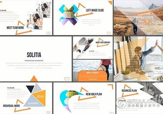 创意商务团队公司会议多用途PPT模板 - 顶尖PPT