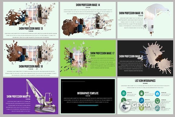 200页创意商务欧美泼墨风格PPT模板 - 顶尖PPT