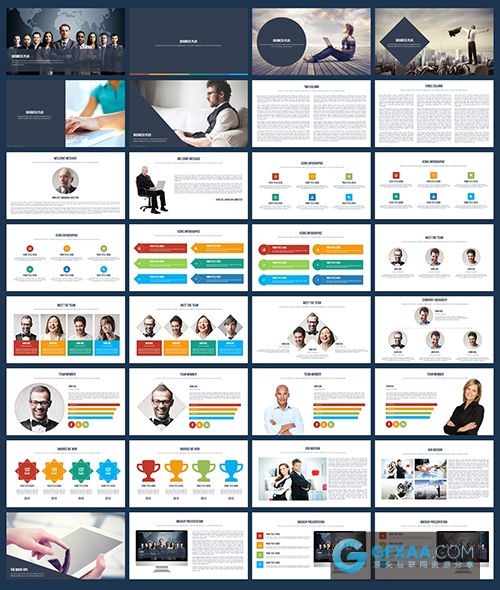 照片个人写真产品展示keynote简约模板 - 顶尖PPT