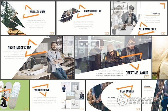 50页简约时尚风格Keynote模板 - 顶尖PPT