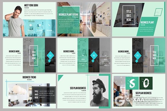 200页创意商务欧美泼墨风格PPT模板 - 顶尖PPT