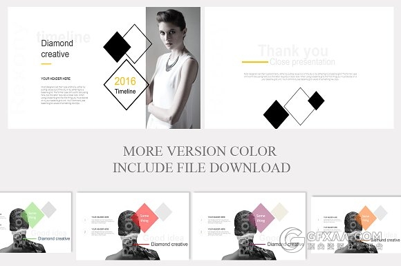 简约时尚文艺书法字体商务PPT模板 - 顶尖PPT