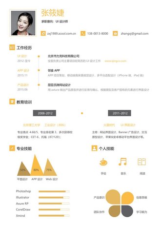 UI设计师i求职简历模板 - 顶尖PPT