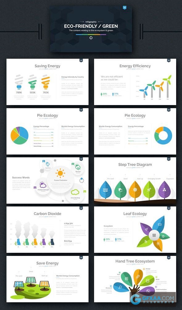 300页多色系UI设计风格keynote模板 - 顶尖PPT