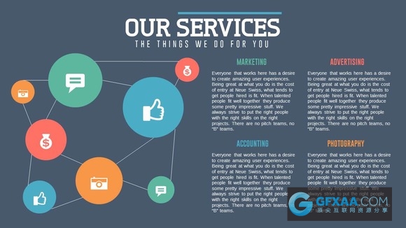 简约时尚扁平化唯美配色风格PPT模板 - 顶尖PPT