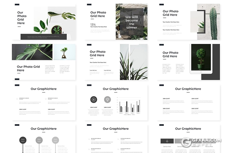 价值创造阶级层次分析金字塔图形PPT模板 - 顶尖PPT