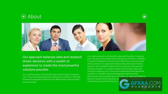 全动画演示 精仿扁平化WIN8风格PPT模板 - 顶尖PPT