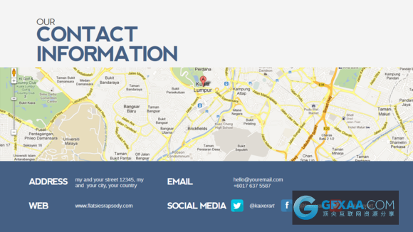 30多页APP图标布局卡通风格PPT模板 - 顶尖PPT