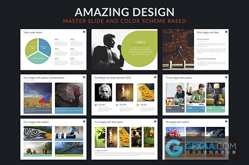 深色创意商务工公司通用PPT全动画模板 - 顶尖PPT