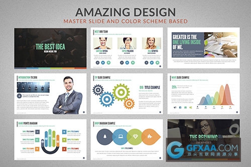 商务商用汇报计划PPT模板 - 顶尖PPT