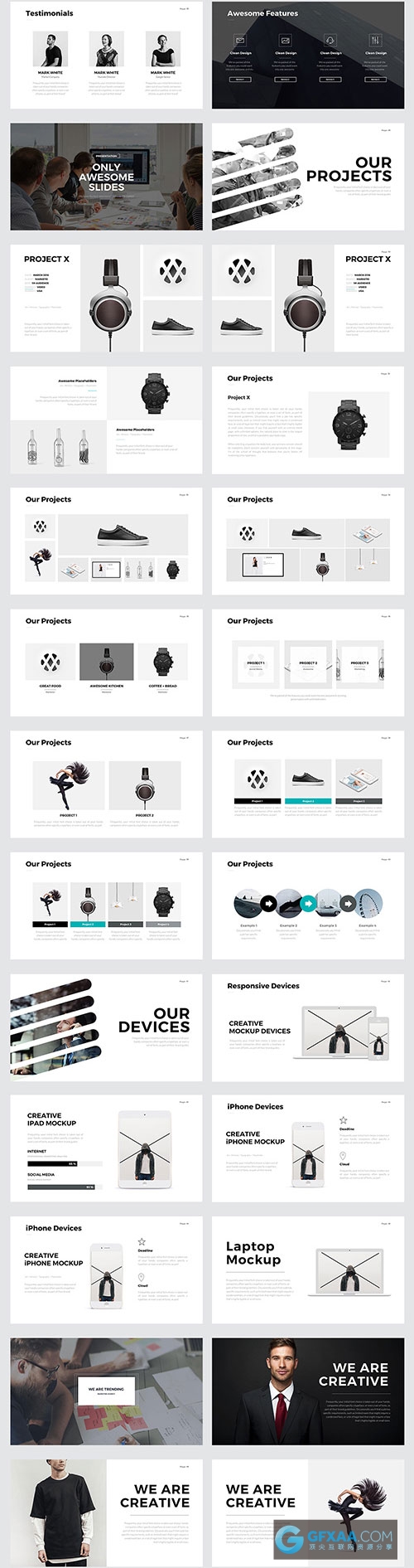 扁平化服装人物展示PPT模板 - 顶尖PPT