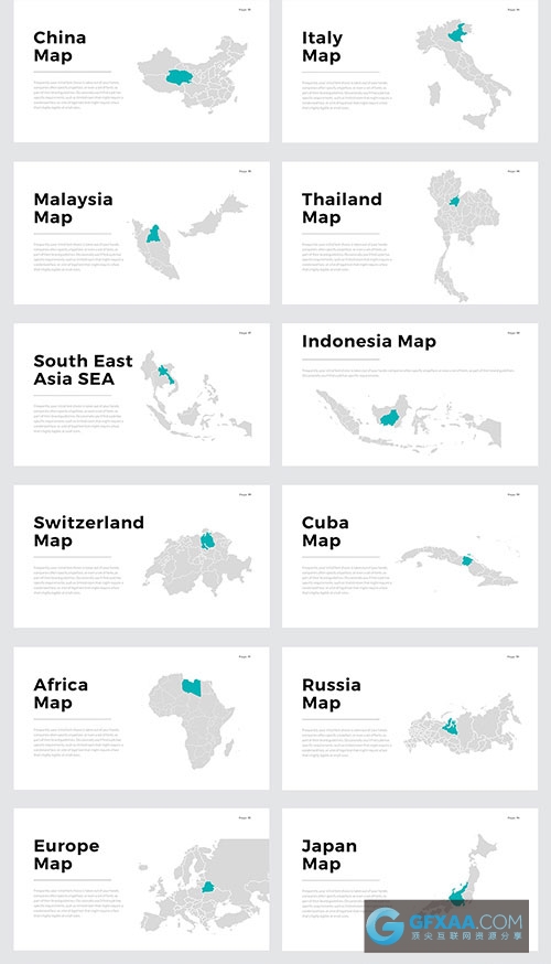 扁平化服装人物展示PPT模板 - 顶尖PPT