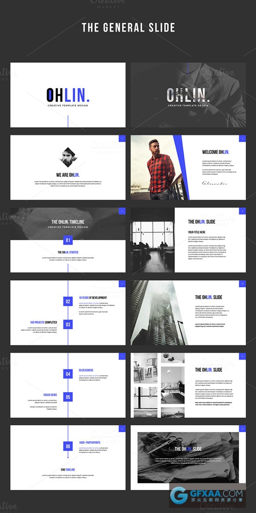 130页5个主题配色公司简介动画PPT模板 - 顶尖PPT