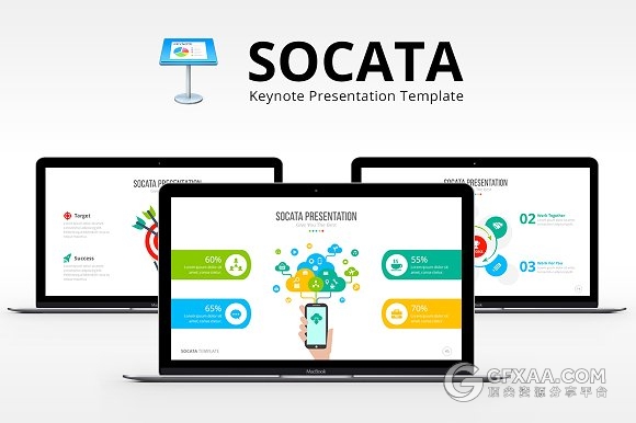 90页精美图形图标设计Keynote模板 - 顶尖PPT