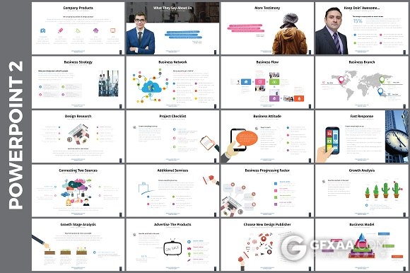 100页卡通风格年终总结计划PPT模板 - 顶尖PPT