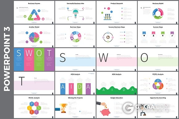 100页卡通风格年终总结计划PPT模板 - 顶尖PPT