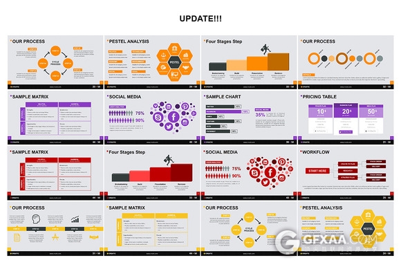 45页数据统计报表报告PPT模板 - 顶尖PPT