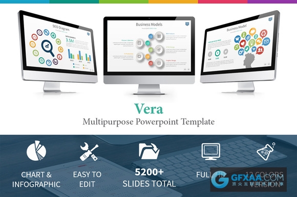 105页精美商务图形图表通用PPT模板 - 顶尖PPT