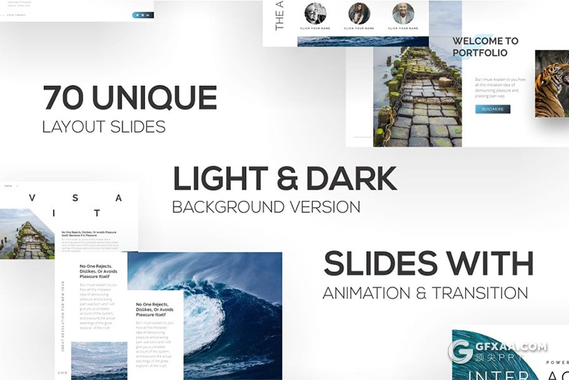 70页国外高逼格商务风格微立体图形PPT模板 - 顶尖PPT