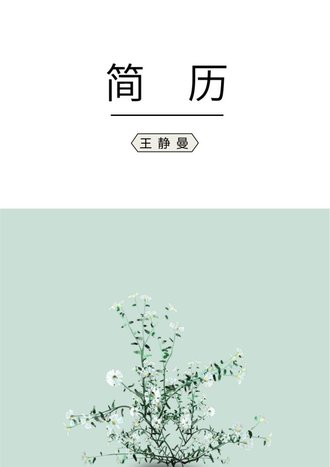 文艺唯美设计师简历模板 - 顶尖PPT