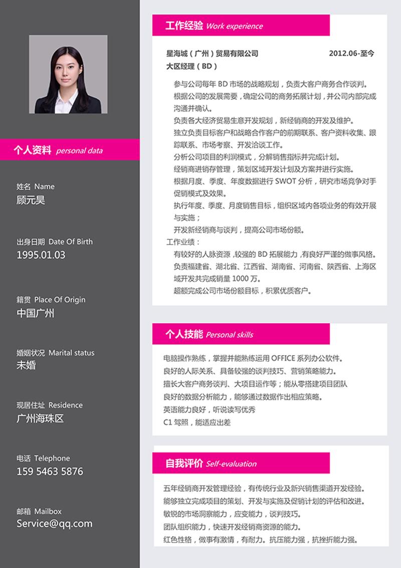 个人求职简历word模板 - 顶尖PPT