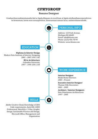 简约文艺英文简历模板 - 顶尖PPT