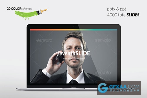 100页商务多色系图形图标PPT模板 - 顶尖PPT