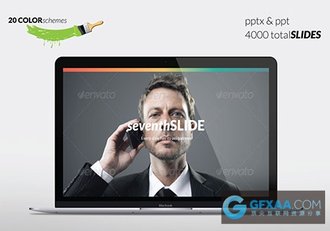 100页商务多色系图形图标PPT模板 - 顶尖PPT