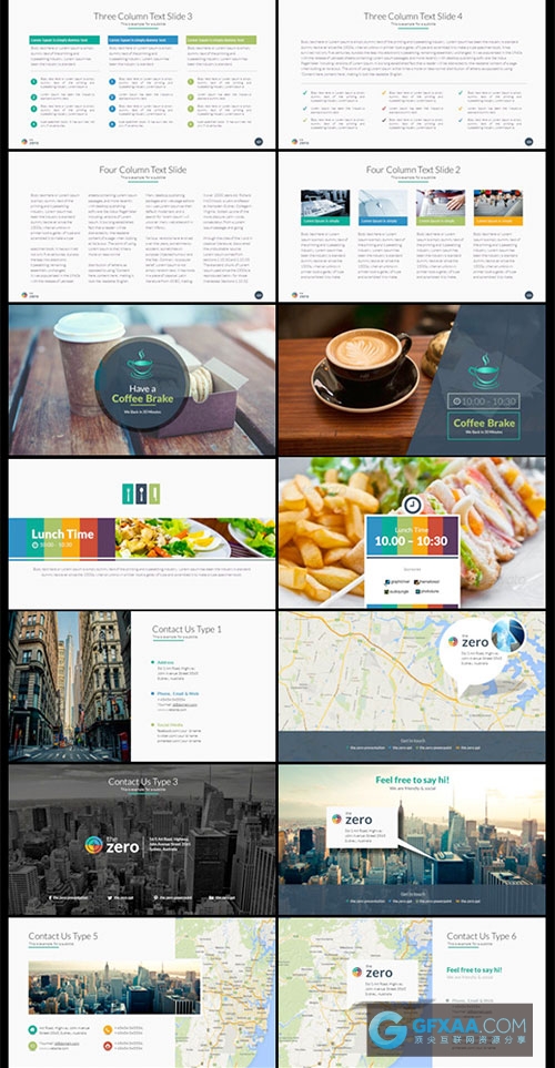 201页多色系图形图表PPT模板 - 顶尖PPT