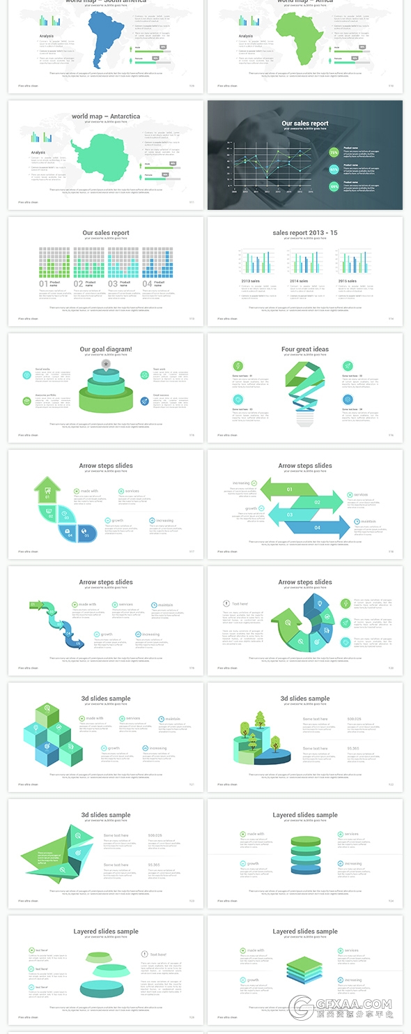 150页简约大气欧美风格企业通用PPT模板 - 顶尖PPT