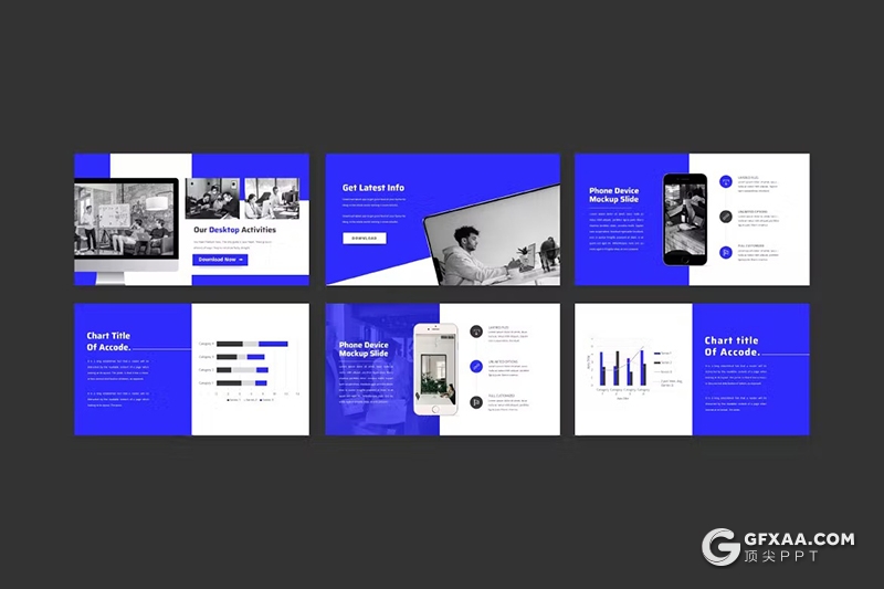 35页蓝色企业介绍商业计划书商务通用国外GoogleSlides模板
