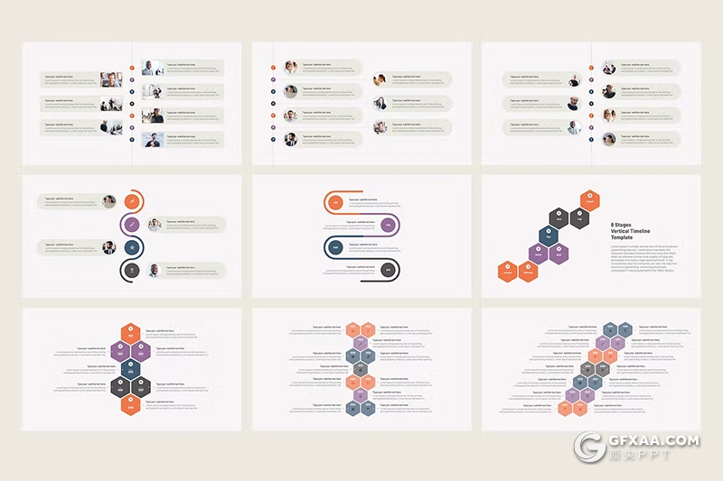 32页多色彩商务图形图表通用GoogleSlides模板