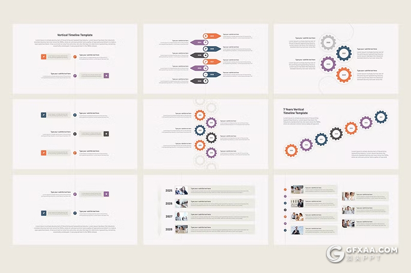 32页多色彩商务图形图表通用GoogleSlides模板