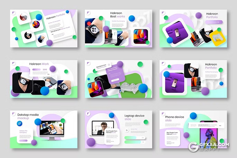 39页多色彩精美时尚商业计划团队介绍商务通用国外GoogleSlides模板