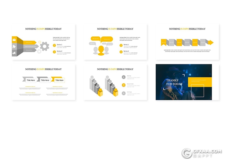31页音乐演唱会活动策划营销人员介绍国外GoogleSlides模板5种配色