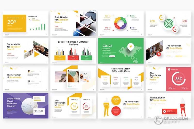 35页多色彩营销计划业务合作多用途keynote模板