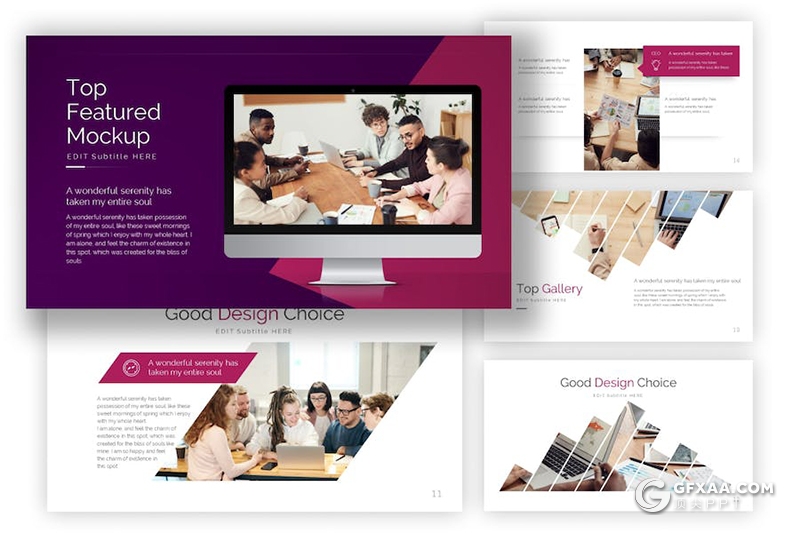 紫色商业计划企业合作年计划总结商务通用主题国外keynote模板